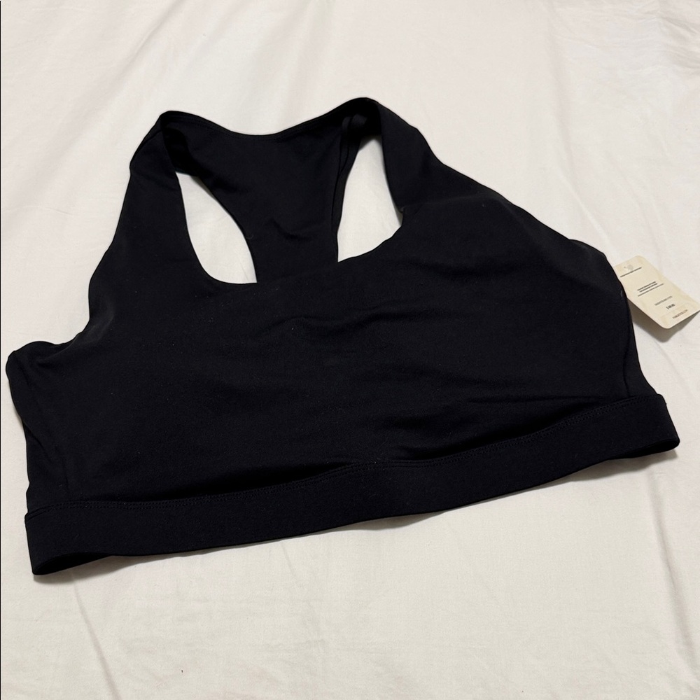 Fabletics Black Racerback Sports Bra